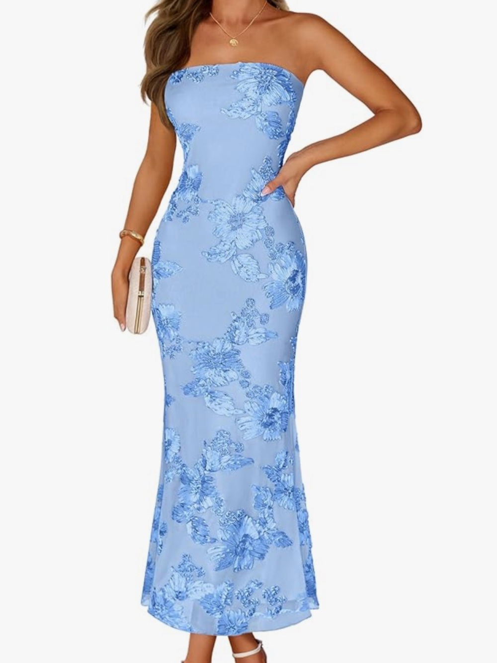 MEROKEETY floral wedding guest cocktail dress